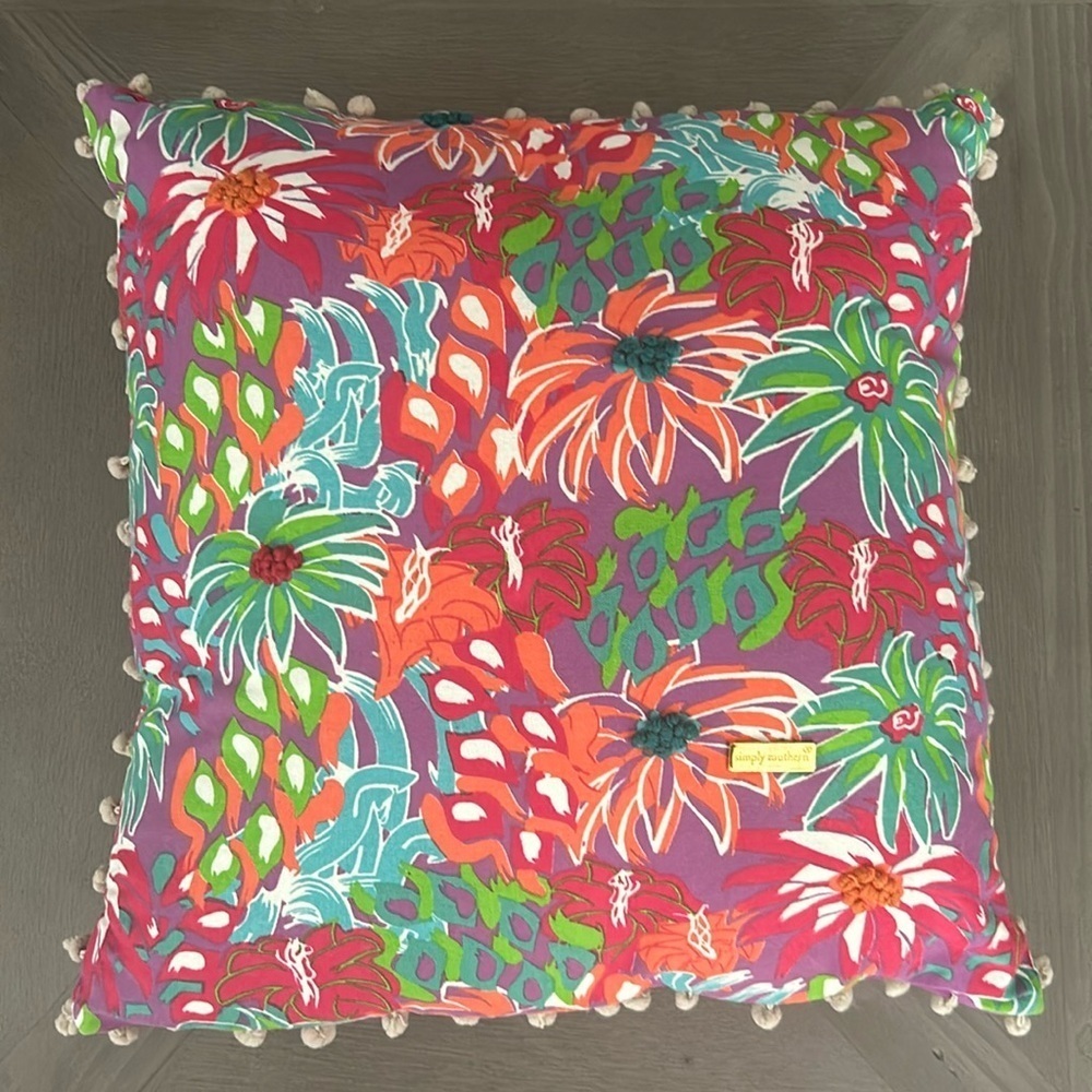 Simply Southern 18x18 Throw Pillow 1970 Look And Colors Mid Century Look Hippie
